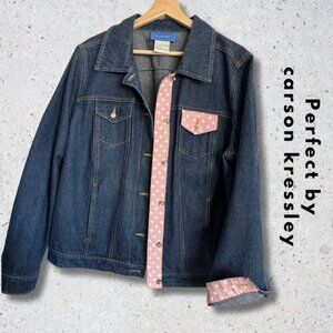 {Perfect by Carson Kressley} Embellished Jean Jacket